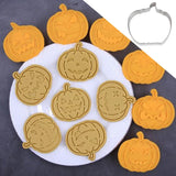 elvesmall 6pcs Halloween Cookie Cutter Mold Pumpkin Ghost Bat Biscuit Chocolate Molds Baking Cake Decorating Tool Halloween Party Supplies