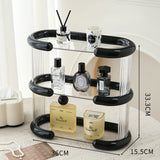 elvesmall Acrylic Perfume Storage Organizer Rack Multi-layer Doll Display Stand Holder Transparent Desktop Entryway Storage Box Organizer