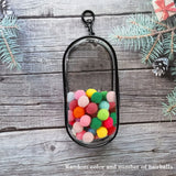 elvesmall 10CM Doll Display Storage Bags Transparent Doll Organizer Boxes Plush Doll Storage Pouches Clear Keychain Wallet Bag Mystery Box