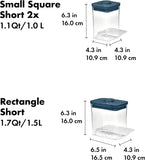 elvesmall 3/5-Piece POP Container Everyday Set - Storm Blue ,Stickers Storage Box, Storage , Organizer