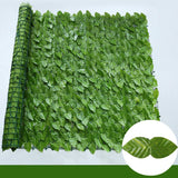 elvesmall 1X3M Artificial Ivy Hedge Panels Green Leaf Privacy Fence Grass Wall for Home Outdoor Garden Balcony Decoration Fake Plant Vine