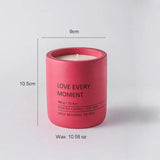 elvesmall Cement Cup Candle Large Scented Candle Matte Glass Nordic Home Decoration Luxury Wedding Living Room Industrial
