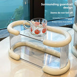 elvesmall  -  High-grade light luxury cup holder dining table drinking glass shelf coffee cup storage desktop mug perfume storage rack
