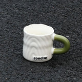 elvesmall  -  Modern Simple Coffee Ceramic Mug Milk fufu Collider with Handle Water Cup Household Breakfast Oatmeal Milk Cup