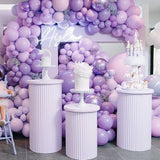 elvesmall Double Stuffed Lavender Balloon Garland Kit Macaron Purple Lilac Balloons for Baby Shower Wedding Birthday Party Decorations