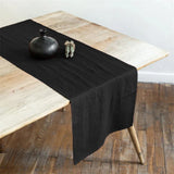 elvesmall  100% Pure Linen Table Runner Elegant Solid Colour Event Party Supplies Fabric Decor Placemat for Holiday Wedding Christmas Doily