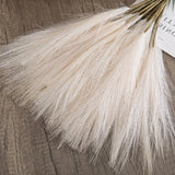 elvesmall  49CM 1PC Fluffy Pampas Grass Boho Decor Flower Fake Plant Reed Simulated Wedding Party Christmas Home Decor Artificial Flower