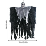 elvesmall Halloween Hanging Skull Ghost Ornament Haunted House Decoration Horror Props Halloween Party Home Indoor Outdoor Yard Bar Decor