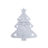 elvesmall 4/8pcs Christmas Knife Fork Holder Felt Xmas Tree Star Shape Pocket Cutlery Bag New Year Party Dinner Table Decoration Organizer
