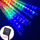 elvesmall  Solar Led Light Outdoor Meteor Shower Rain Lights Waterproof Garden Decor Outdoor Street Garland New Year Christmas Decoration