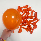 elvesmall 1Set Orange Black Balloon Arch Garland Kit Halloween Latex Ballon Decoration Party Birthday Baby Bridal Shower Air Helium Globos