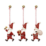 elvesmall Metal Hand Painted Hanging Christmas Tree Decoration, Holiday Gift, Hand Painted