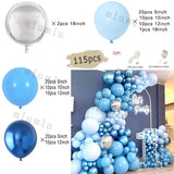 elvesmall Dusty Green Blue Balloon Garland Arch Kit Girls Boys Bohemian Wedding Birthday Baby Shower Gold Latex Balloons Party Decoration