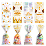 elvesmall  50pcs Ramadan Kareem Gift Bags Eid Mubarak Plastic Candy Cookie Bag   Islamic Muslim Party Decor Eid Al-fitr Ramadan gifts