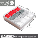 elvesmall Socks Underwear Organizer Storage Box Cabinet Drawer Organizer Socks Bra Underwear Organizer Wardrobe Clothes Storage Organizer