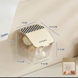 elvesmall Wall Mounted Storage Box Kitchen Storage Basket Transparent Vegetable Storage Box Spice Organizer Wall Mounted Food Container