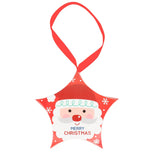 elvesmall 8pcs Star Shape Christmas Candy Box DIY Paper Treat Gift Boxes with Ribbon Merry Christmas Boxes Bag for Home New Year Navidad