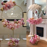 elvesmall Balloon Garland Round Balloon Stand Arch Baby Shower Kids Birthday Party Decorations Ballon Wreath Frame Wedding Party Supplies