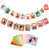 elvesmall Photo Frame Clip Photo Wall Happy Birthday Banner Wedding Anniversary Decor Baby Shower 1st Birthday Picture Frame Garland