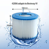 elvesmall Swimming Pool Filter Replacement Filter Cartridge for Spa Dirt Remover Spare Strainer Element Pool Accessories