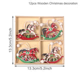 elvesmall Christmas Wooden Pendant Merry Christmas Decorations for Home  Navidad Christmas Tree Ornaments Xmas Gifts New Year