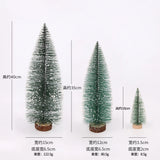 elvesmall  Mini Christmas Tree Desktop Decoration DIY Pine Needle Tree Christmas Decoration Christmas White Cedar Small Christmas Tree