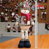 elvesmall Christmas Dolls Tree Decor New Year Ornament Reindeer Snowman Santa Claus Standing Doll Navidad Decoration Merry Christmas