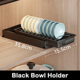 elvesmall Kitchen Pull Out Dish Racks With Drainboard Drawer Storage Sliding Mesh Cabinet Basket for Accessorie Pull Out Cabinet Organizer