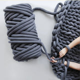 elvesmall  Chunky Cotton Yarn for Arm Knitting Crochet Super Saver Jumbo Giant Bulky Premier Yarn for Making Pets House Blanket DIY Home
