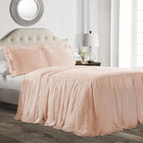 elvesmall Skirt Bedspread Set - 3 Piece Luxurious Farmhouse Bedding Set-Elegant, Charming Ruffle Detail - Timeless Style  Classic Design-