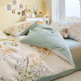elvesmall High Quality Cotton Bedding Set:1Duvet Cover  2Pillowcases (No Sheet), Breathable Skin Friendly for Single/Couple Bed, 17 Sizes