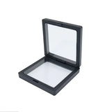 elvesmall 5/10PCS Jewelry Storage Box 3D Packaging Case Gemstone Floating Frame Membrane Ring Coin Display Case Necklace Display Holder