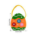 elvesmall  Easter Bunny Ear Gift Bag Felt Egg Carrot Chick Treat Basket Candy Cookie Bag for Kids Favors Easter Party Decoration Supplies
