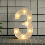 elvesmall  Creative DIY Luminous LED Letter Lights 26 English Alphabet Light for Holiday Home Wedding Birthday Christmas Party Decorations