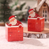 elvesmall Christmas Candy Box Gift Bags Cristmas Santa Claus Cookie Candy Packages 2023 Merry Christmas Party Decorations for Home