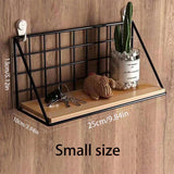 elvesmall Creative Wall Mounted Shelves, Bedroom Walls, Iron Wall Hanging Baskets, Storage Racks, Storage Baskets, Hanging Racks