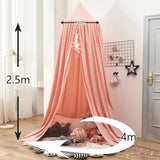 elvesmall  Summer Fabric Mosquito Net Tent Canopy Window Anti Mosquito Net Nordic style solid color Home and garden child bed