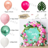 elvesmall Jungle Safari Green Balloon Garland Arch Kit Kids Birthday Party Supplies Deer Pattern Gold Latex Ballons Baby Shower Decoration