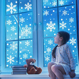 elvesmall 1sheet Snowflake Window Sticker Christmas Wall Stickers Kids Room Wall Decals New Year  Christmas Decoration For Home