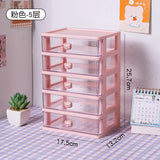 elvesmall Stationery Storage Box Desktop Student Ins Drawer Pen Cabinet Office Tape Hair Accessories Kawaii Sundries Organizer