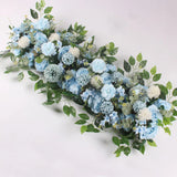 elvesmall 50/100cm DIY Wedding Flower Wall Decoration Arrangement Supplies Silk Peonies Rose Artificial Floral Row Decor Wed Arch Backdrop