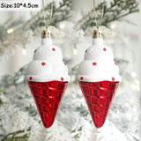 elvesmall 2pcs Elk Christmas Ball Ornaments Xmas Tree Hanging Pendants Christmas Holiday Party Decorations New Year Gift Supplies Navidad