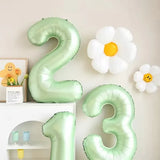 elvesmall 1pc 40inch Number Foil Balloons 1 2 3 4 5 6 Years Old Kid Boys Girls Crown Happy Birthday Balloon Baby Shower Decor Supplies