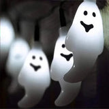 elvesmall  1.5m 10Led Halloween Pumpkin Ghost Skeletons Bat Spider Led Light String Festival Bar Home Party Decor Halloween Ornament