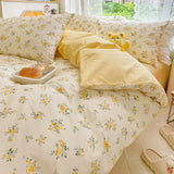 elvesmall High Quality Cotton Bedding Set:1Duvet Cover  2Pillowcases (No Sheet), Breathable Skin Friendly for Single/Couple Bed, 17 Sizes
