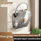 elvesmall  ORIO Pot Lid Rack Pan Cover Holder Cutting Board Pot Shelf Kitchen Storage Rack Wall Mounted Kitchen Accessories Organizer