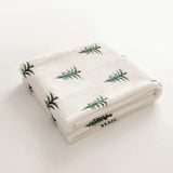 elvesmall Soft Faux Fur Blanket Reversible Fuzzy Long Hair Shaggy Blanket Fluffy Plush Fleece Christmas Tree Embroidered Throw Blanket