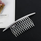 elvesmall Hair Side Combs French Hair Comb Straight Teeth Hair Clip Comb Twist Hair Comb Veil Comb Hair Accessories Jewelry