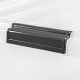 elvesmall  USA 91 Quart Buckle Down Storage Box, Clear