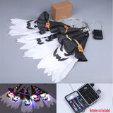 elvesmall 5pcs LED Halloween Pumpkin Outdoor Light Battery Power Horror Grimace Glowing Party Props Halloween Decoration